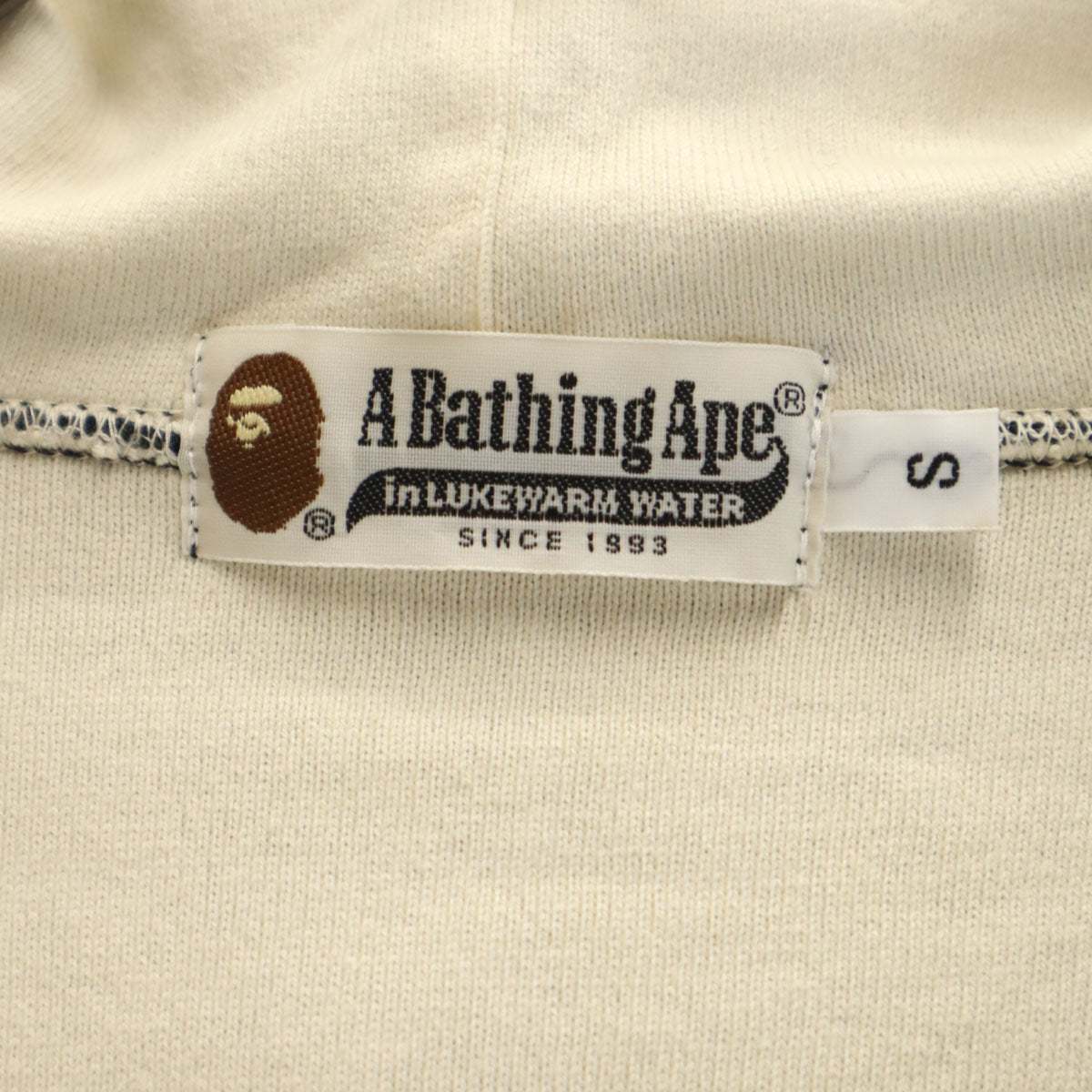 A BATHING APE アベイシングエイプ 日本製 長袖 スウェット ジップパーカー S ブラック レディース