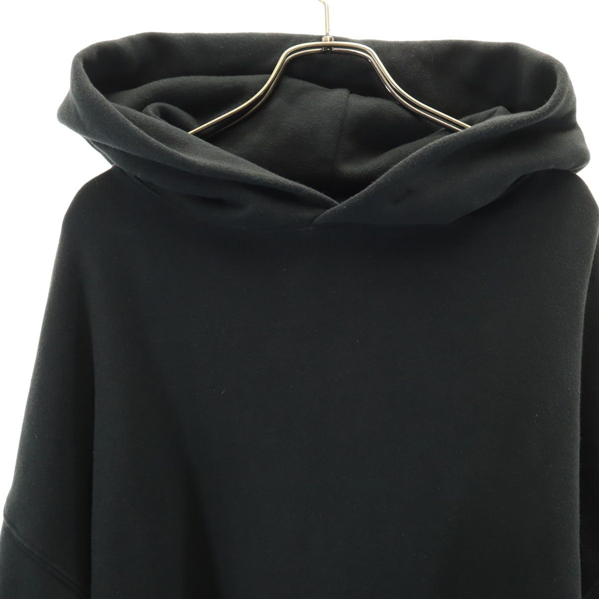 ESSENTIALS エッセンシャルズ バックロゴ 長袖 スウェットパーカー M ブラック 裏起毛 メンズ