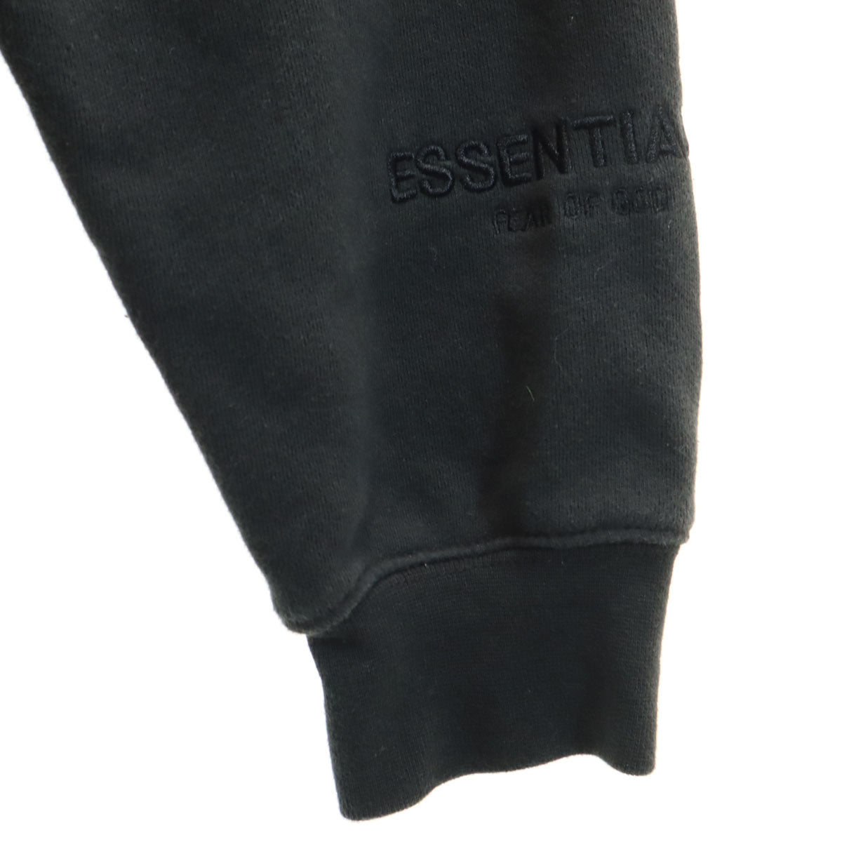 ESSENTIALS エッセンシャルズ バックロゴ 長袖 スウェットパーカー M ブラック 裏起毛 メンズ