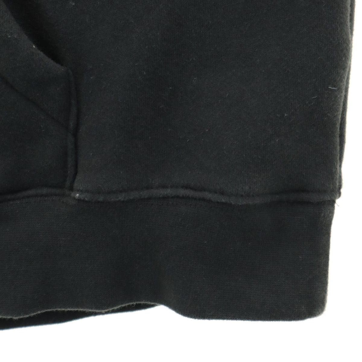 ESSENTIALS エッセンシャルズ バックロゴ 長袖 スウェットパーカー M ブラック 裏起毛 メンズ