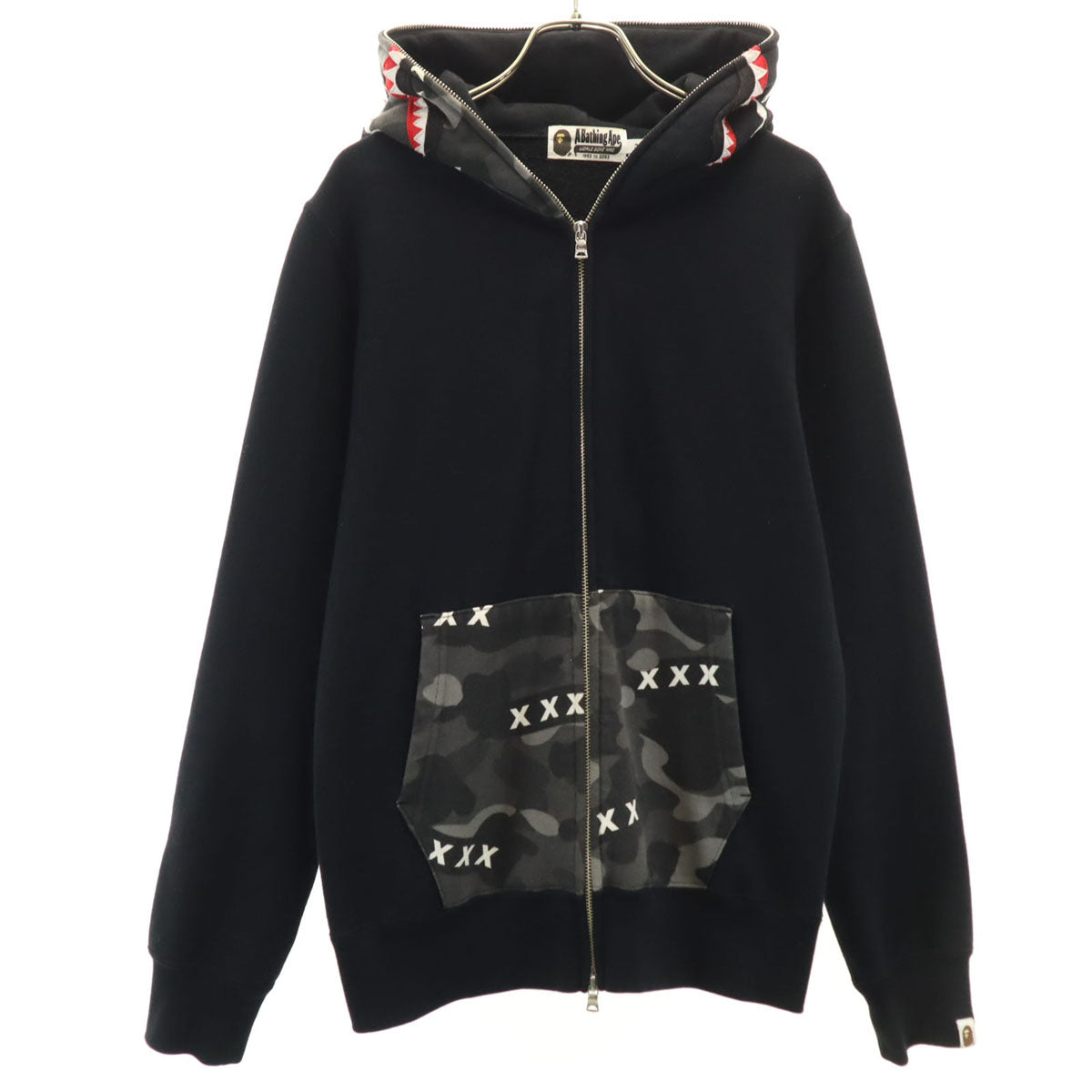 A BATHING APE アベイシングエイプ 日本製 シャーク 長袖 スウェット 