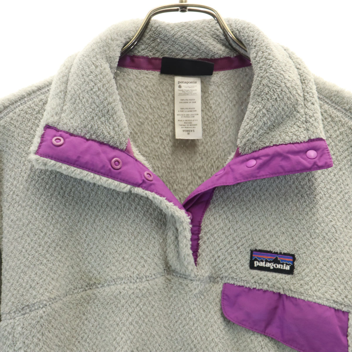 patagonia パタゴニア リツールスナップT フリースジャケット M グレー 25442FA13 アウトドア レディース