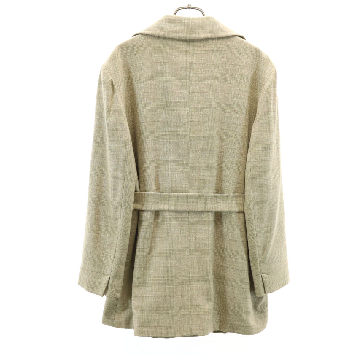 Chloe クロエ チェック柄 ダブルブレスト ジャケット 40 ベージュ レディース