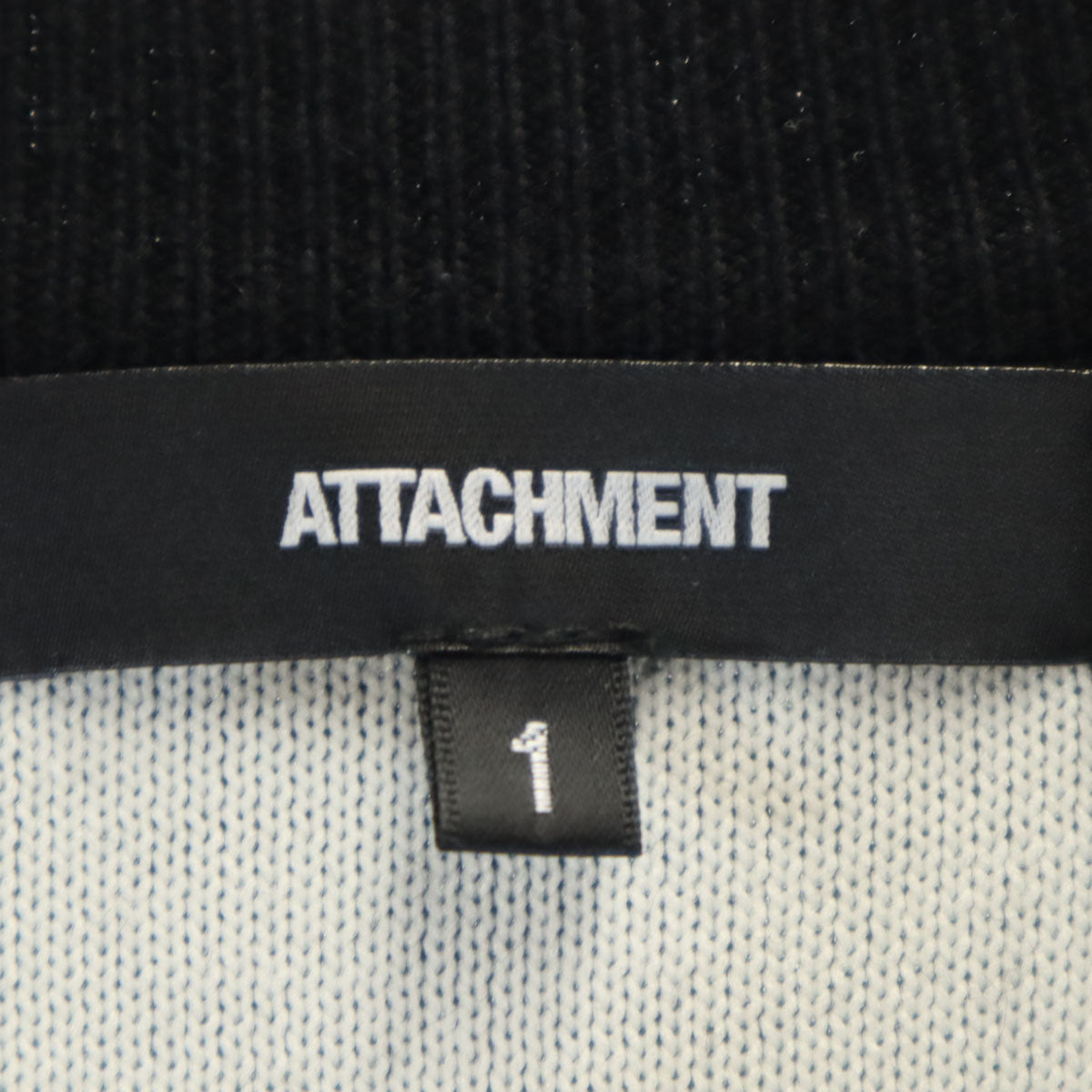 ATTACHMENT アタッチメント ウール 長袖 ニット 1 ブラック メンズ