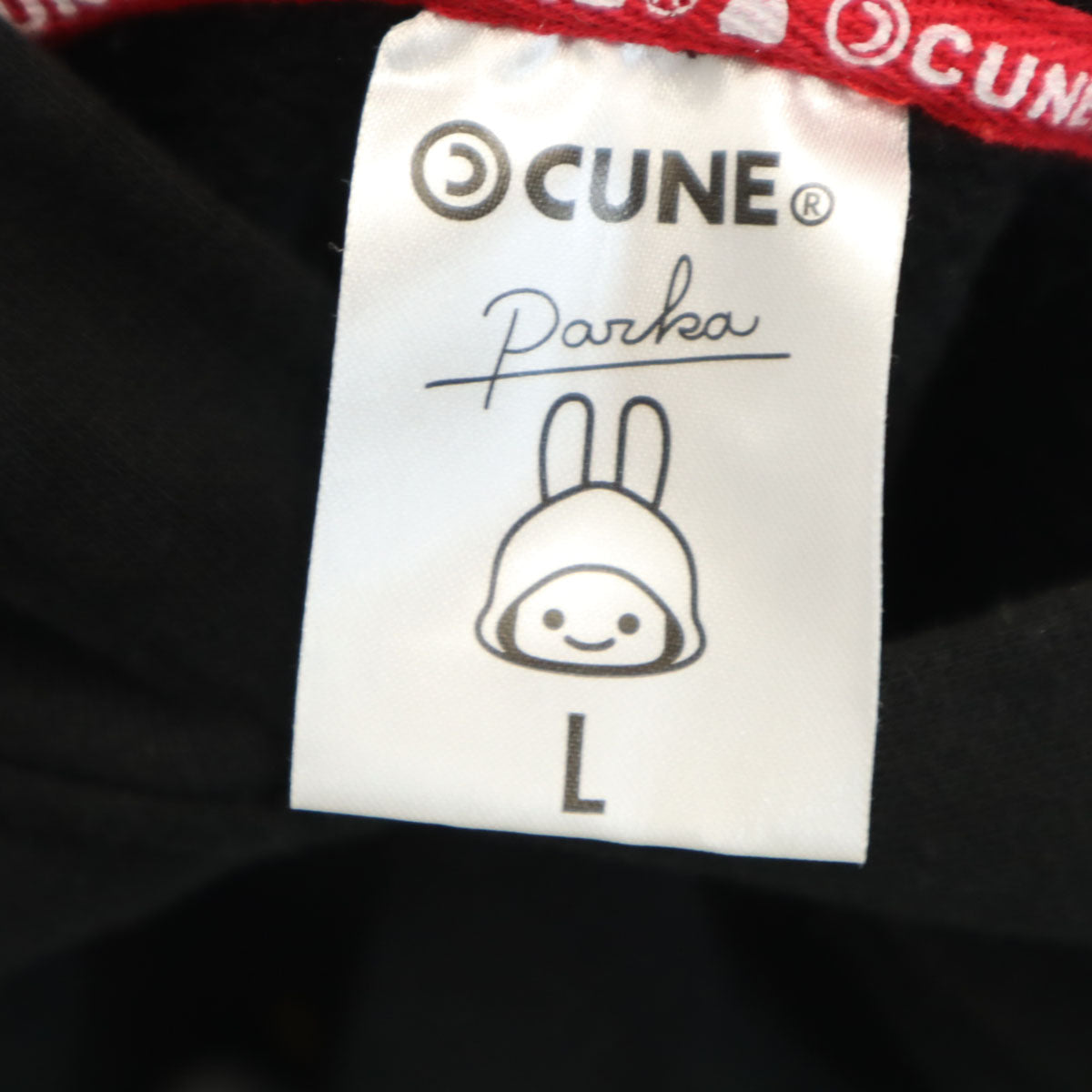 CUNE キューン 10周年記念 長袖 パーカー L ブラック プルオーバー メンズ