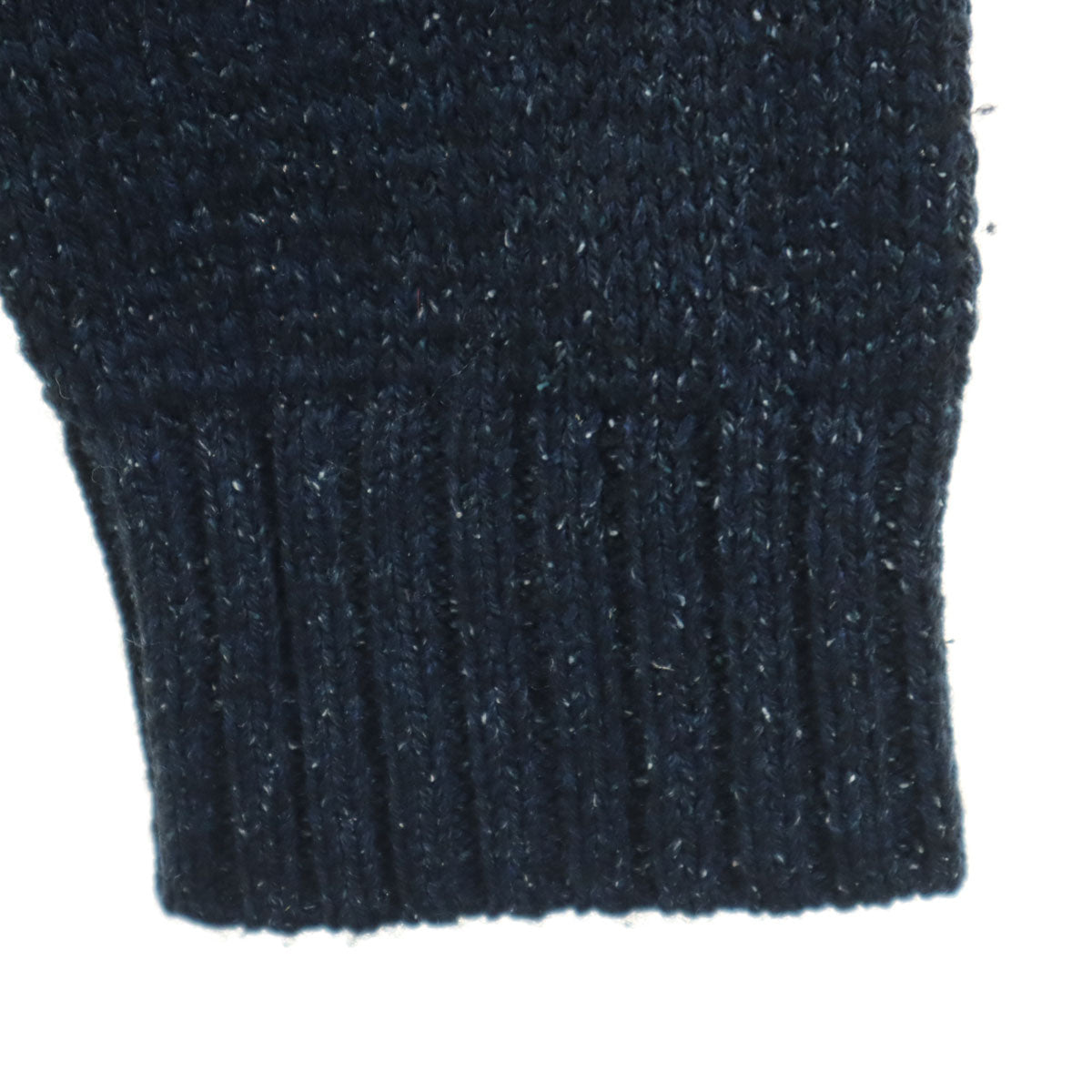 美品 MACKINTOSH PHILOSOPHY マッキントッシュフィロソフィー ウールシルクブレンド 長袖 ニット 40 ネイビー メンズ