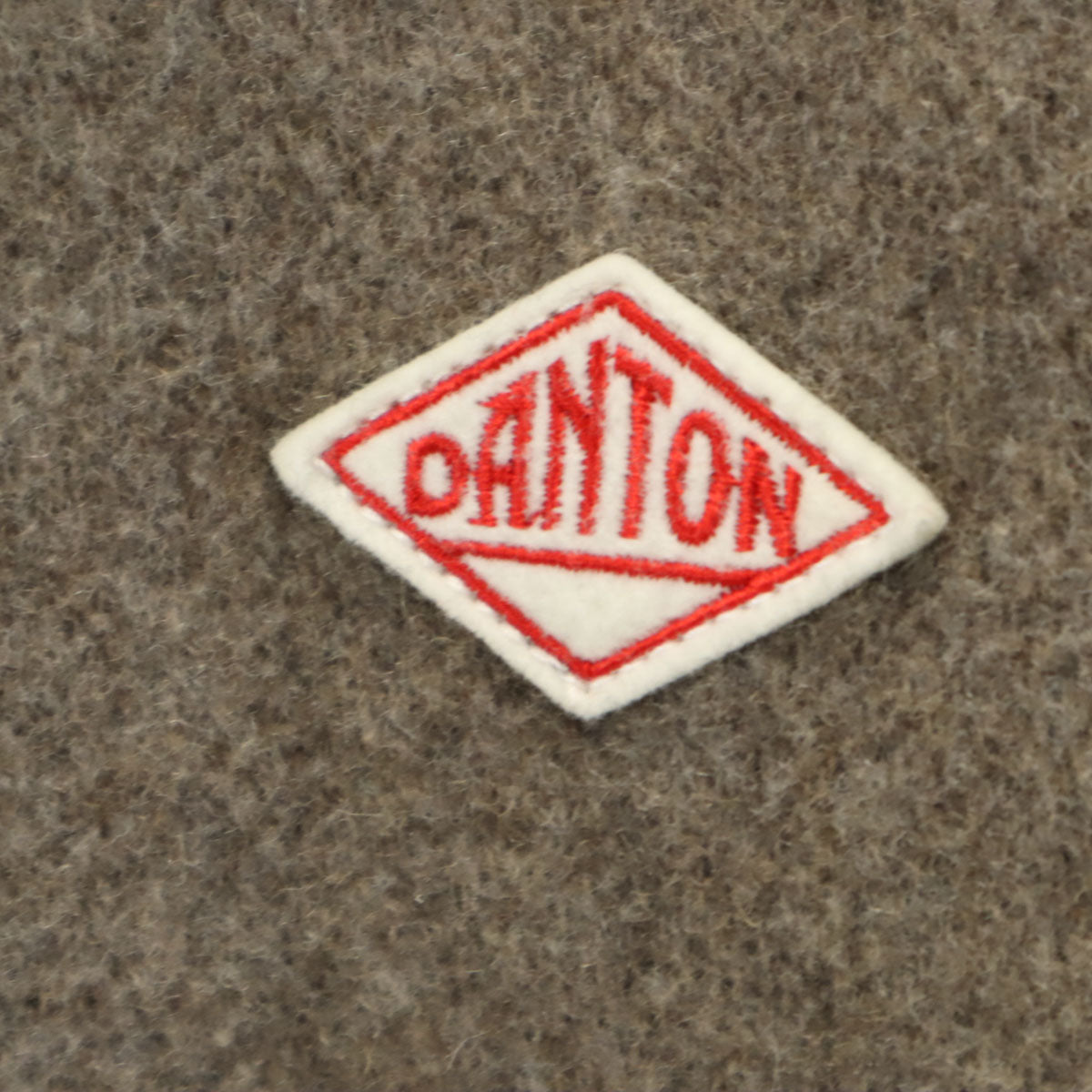 美品 Danton ダントン 日本製 ライトパイル ウールモッサ フードジャケット 36 アッシュブラウン レディース