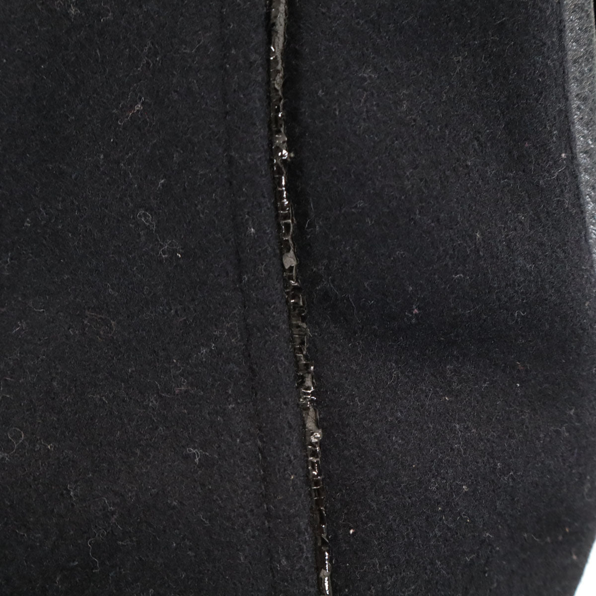 FAT エフエイティー アームレザー切替 スタジャン FAT ブラック メンズ