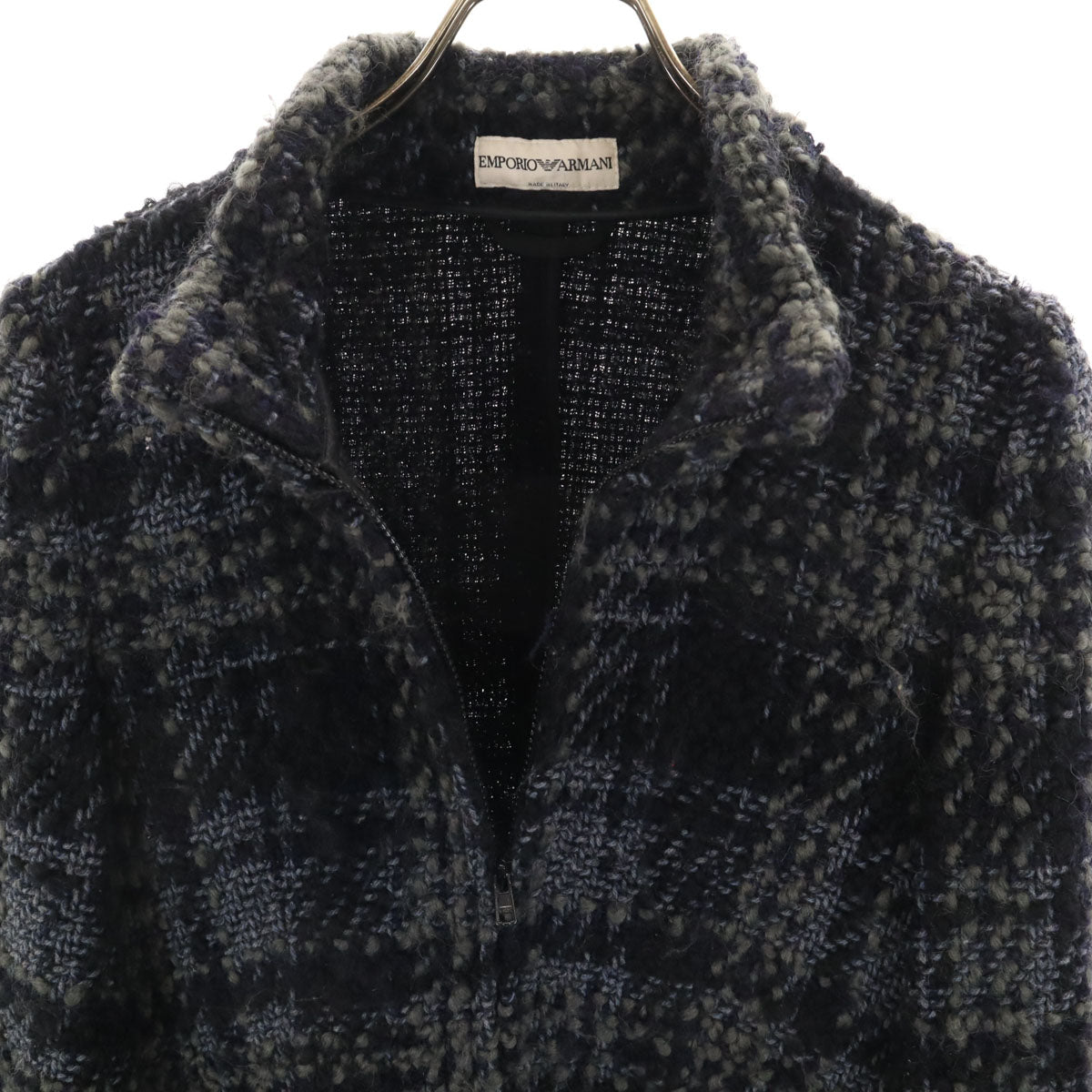 Emporio Armani エンポリオアルマーニ イタリア製 ウールジャケット 40 ネイビー系 レディース