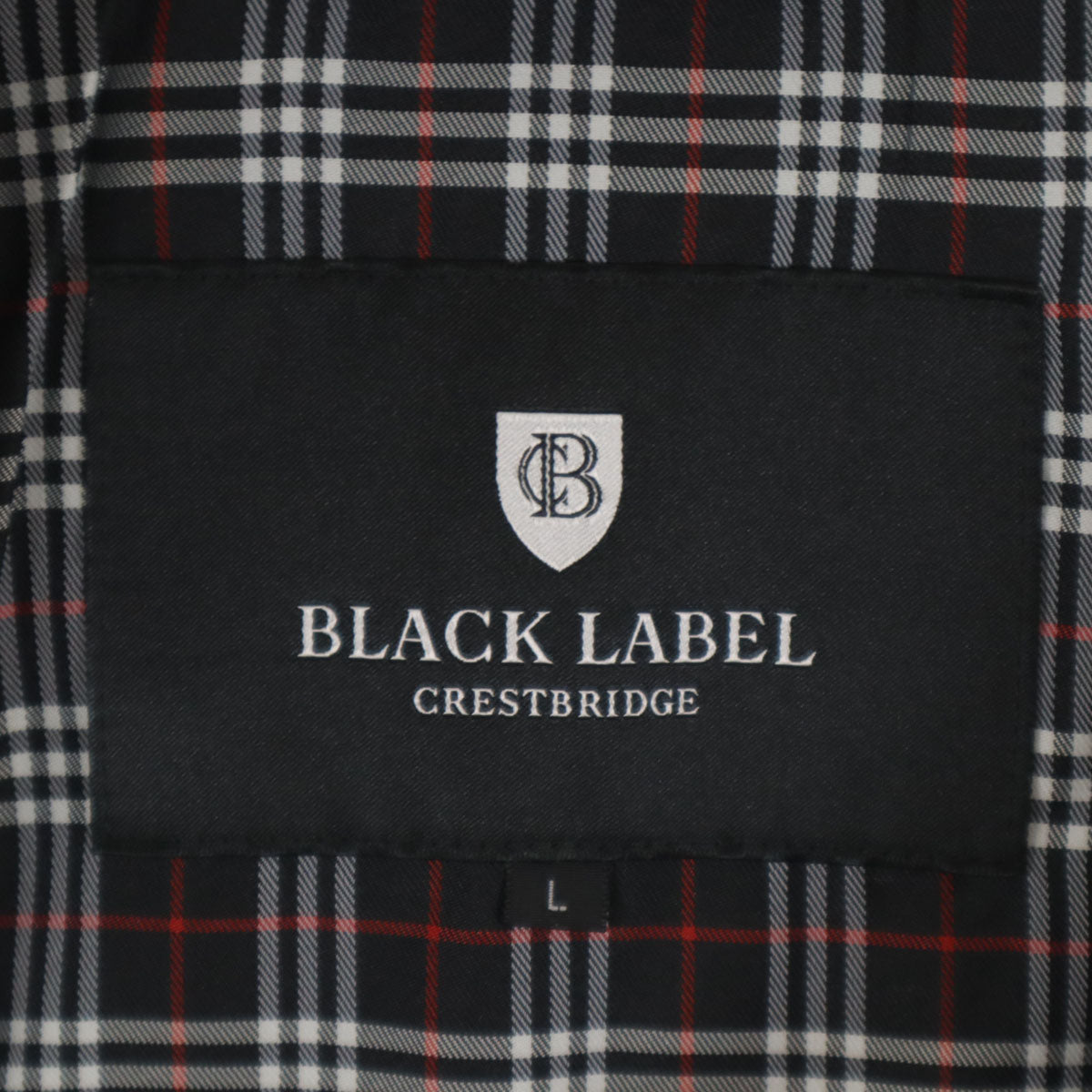 BLACK LABEL CRESTBRIDGE ブラックレーベルクレストブリッジ キルティングジャケット L ブラック 中綿 メンズ