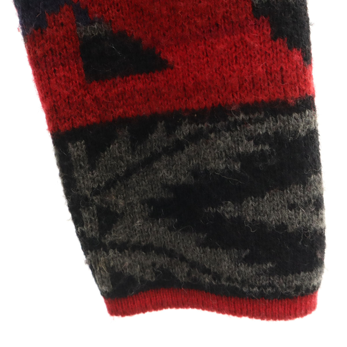 LAURENJEANSCO.RALPH LAUREN ローレンジーンズカンパニーラルフローレン ウールブレンド ガウン M レッド ニット メンズ