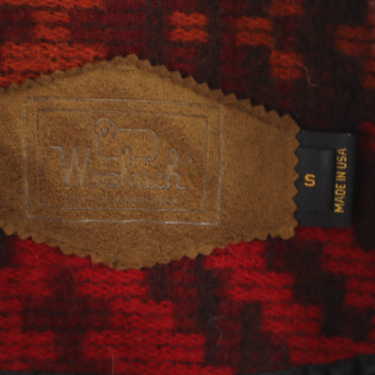 WOOLRICH ウールリッチ 90s USA製 オールド ウールジャケット S レッド メンズ