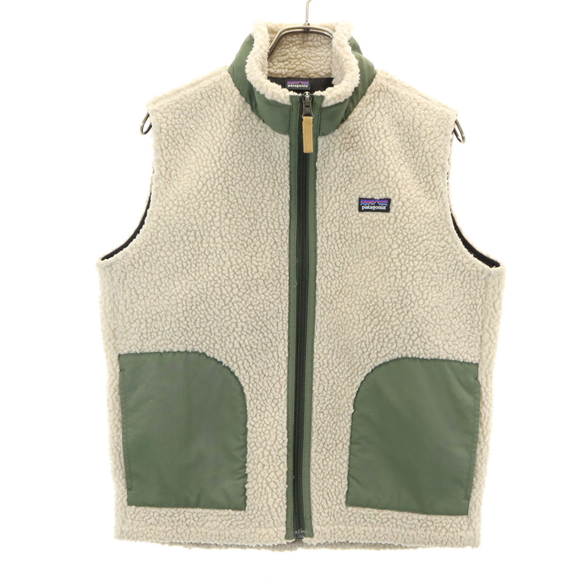 patagonia パタゴニア フリース ベスト XL14 ベージュ系 65619 レトロX キッズ