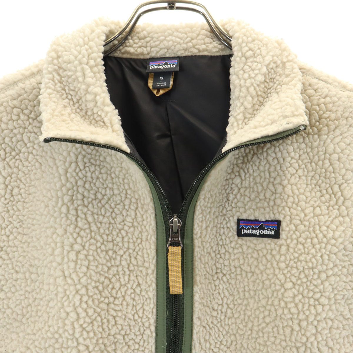 patagonia パタゴニア フリース ベスト XL14 ベージュ系 65619 レトロX キッズ