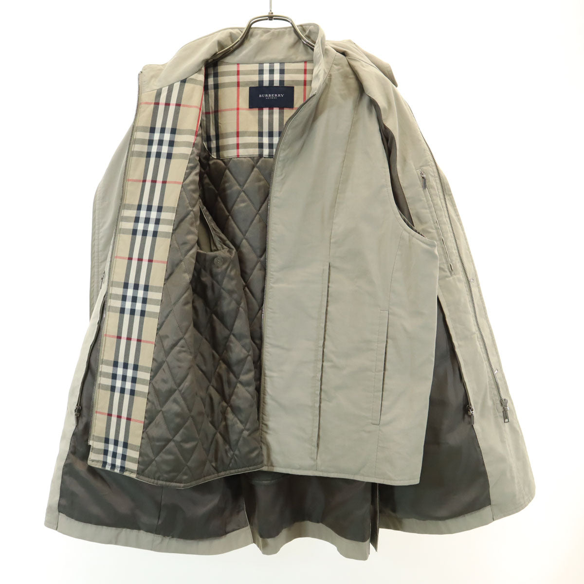 BURBERRY バーバリー 3WAY ステンカラーコート M カーキ 三陽商会 メンズ