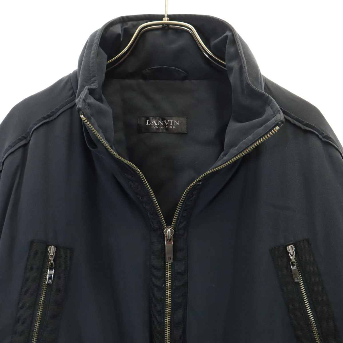 LANVIN ランバン ダウンジャケット 48 ネイビー メンズ