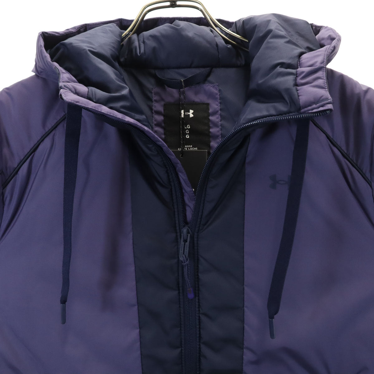 未使用 UNDER ARMOUR アンダーアーマー トレーニング 中綿ジャケット LG パープル メンズ