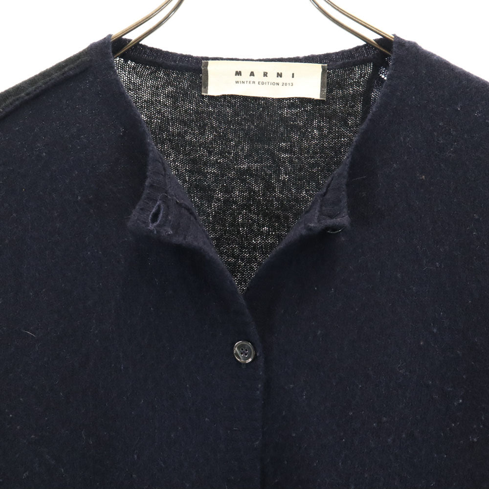 MARNI マルニ イタリア製 長袖 ニットカーディガン 38 ネイビー レディース