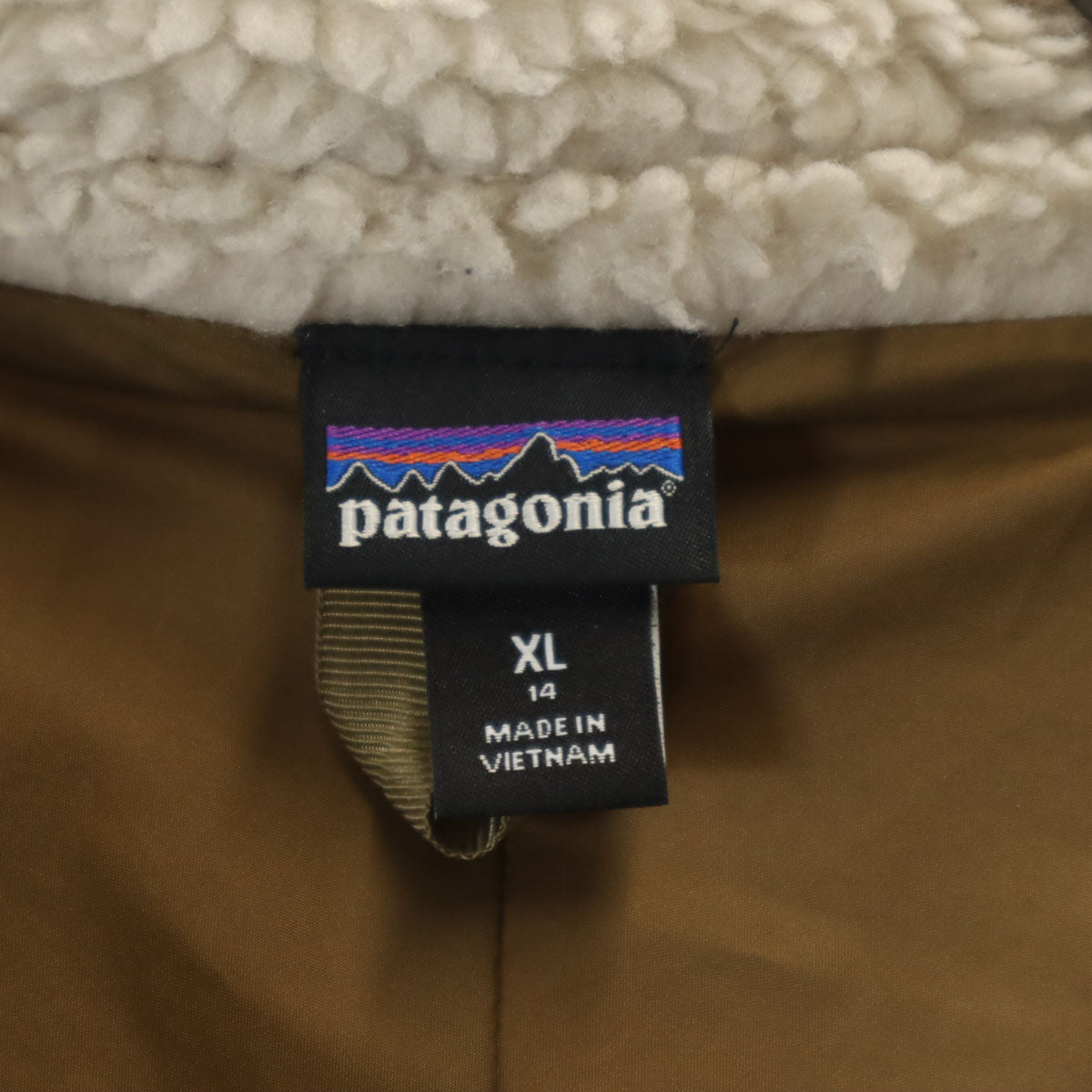 美品 patagonia パタゴニア レトロX ボア フリースジャケット XL ベージュ系 アウトドア STY65625FA21 キッズ