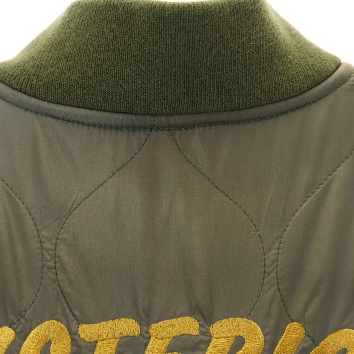 HYSTERIC GLAMOUR ヒステリックグラマー 日本製 ワッペン キルティング ブルゾン M カーキ系 メンズ