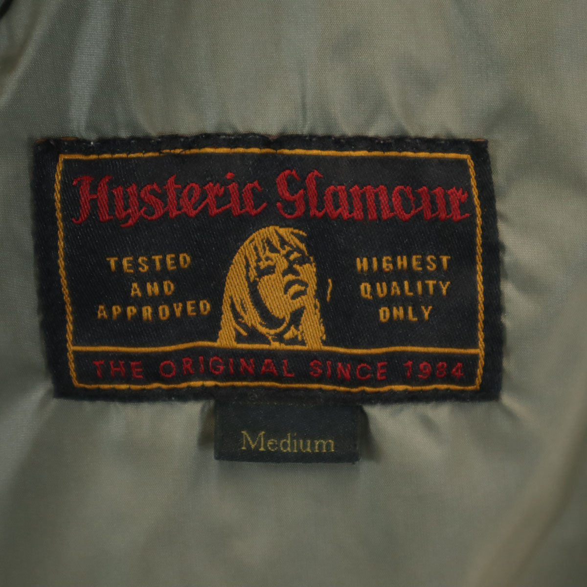 HYSTERIC GLAMOUR ヒステリックグラマー 日本製 ワッペン キルティング ブルゾン M カーキ系 メンズ