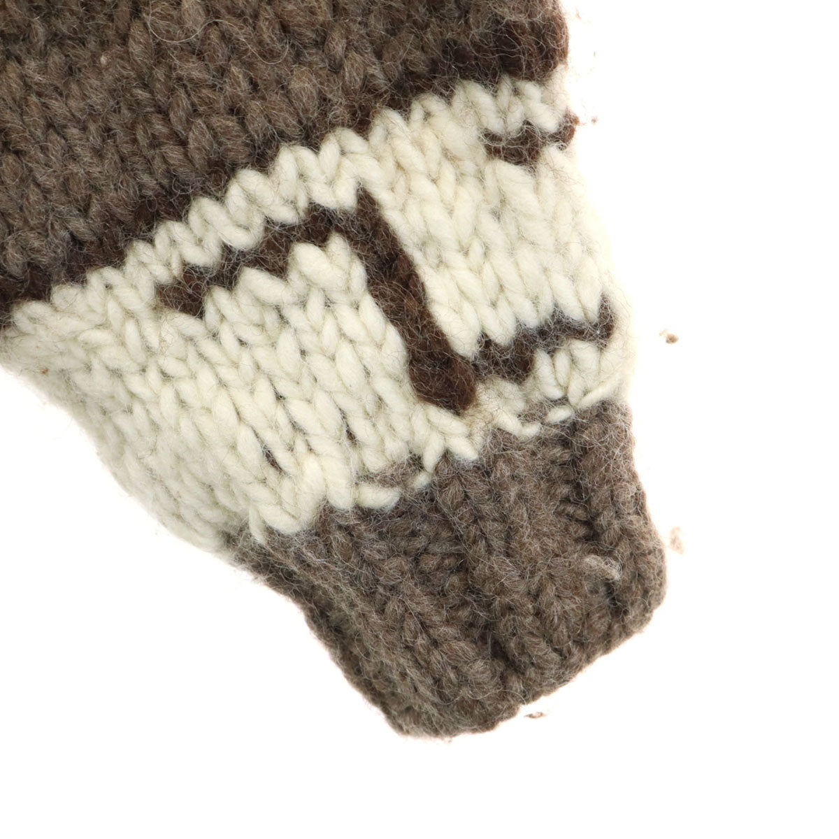 80s 90s カナダ製 ウール オールド ニットジャケット ベージュ系 メンズ