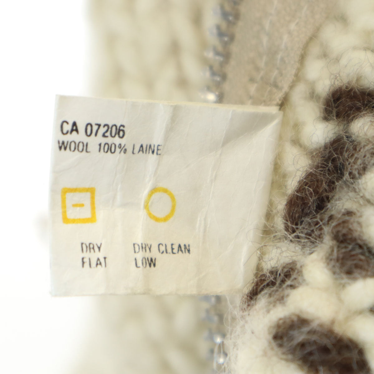 80s 90s カナダ製 ウール オールド ニットジャケット ベージュ系 メンズ