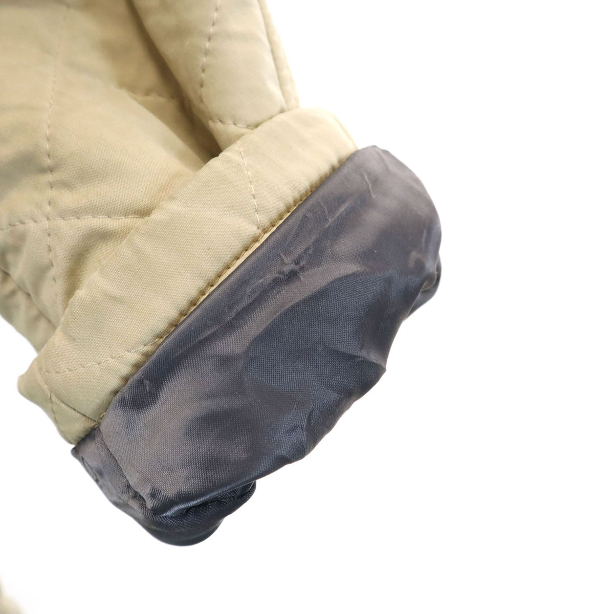 BURBERRY LONDON バーバリーロンドン スペイン製 キルティングジャケット L ベージュ メンズ