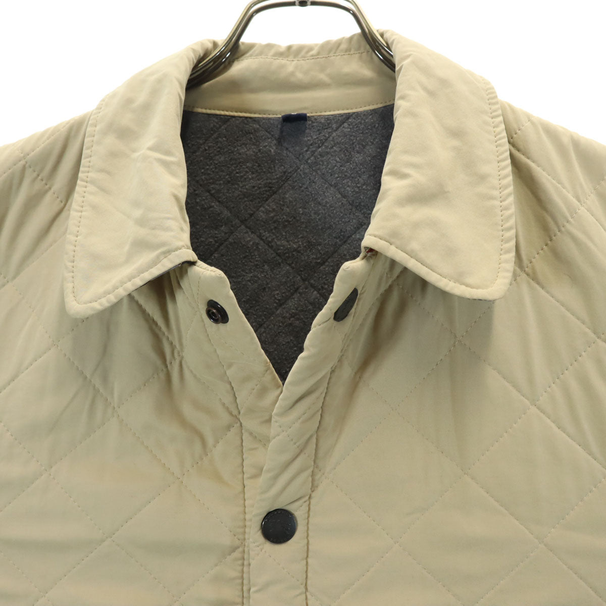 BURBERRY LONDON バーバリーロンドン スペイン製 キルティングジャケット L ベージュ メンズ