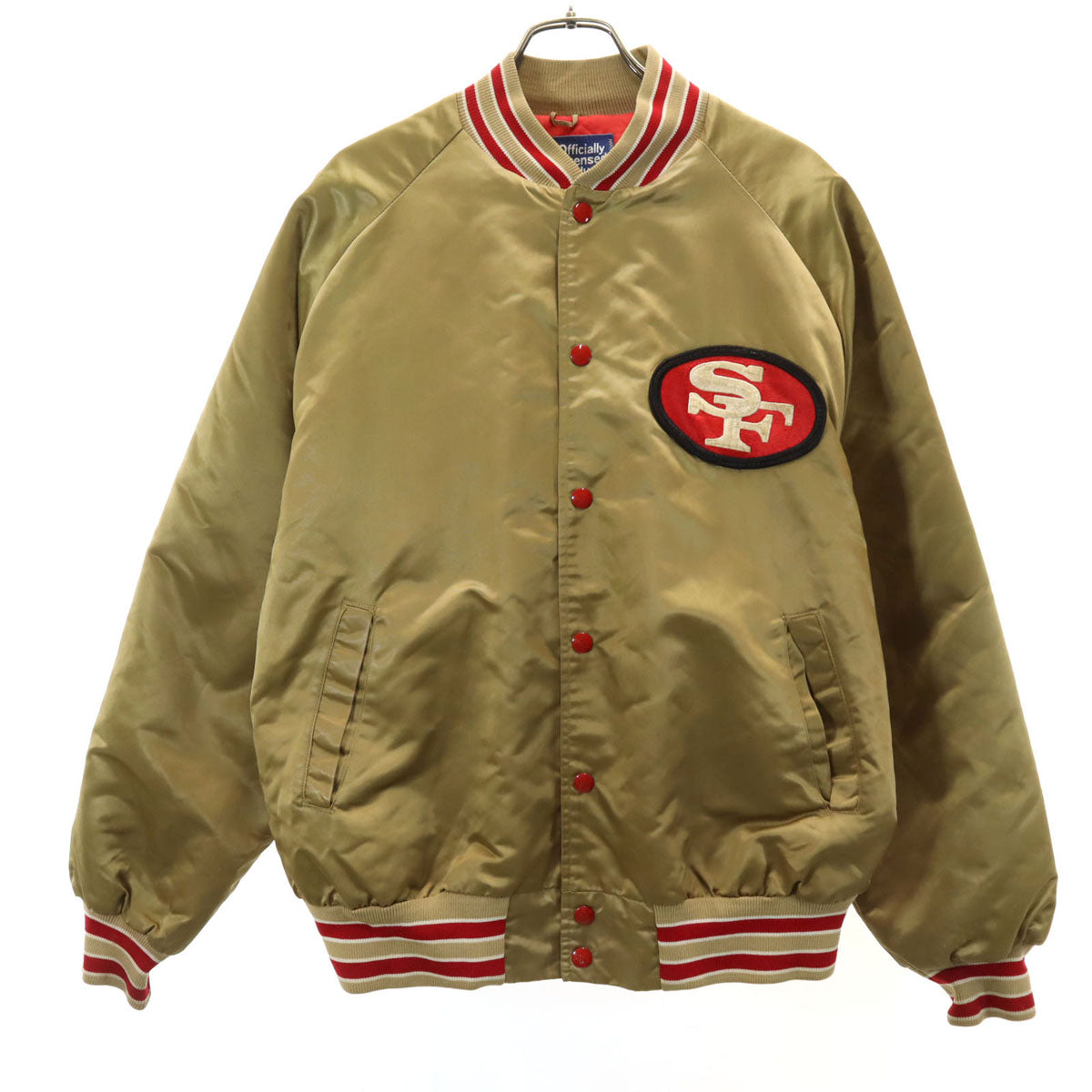 STAHL URBAN シュタールアーバン 90s エヌエフエル NFL 49ers オールド スタジャン L ゴールド メンズ