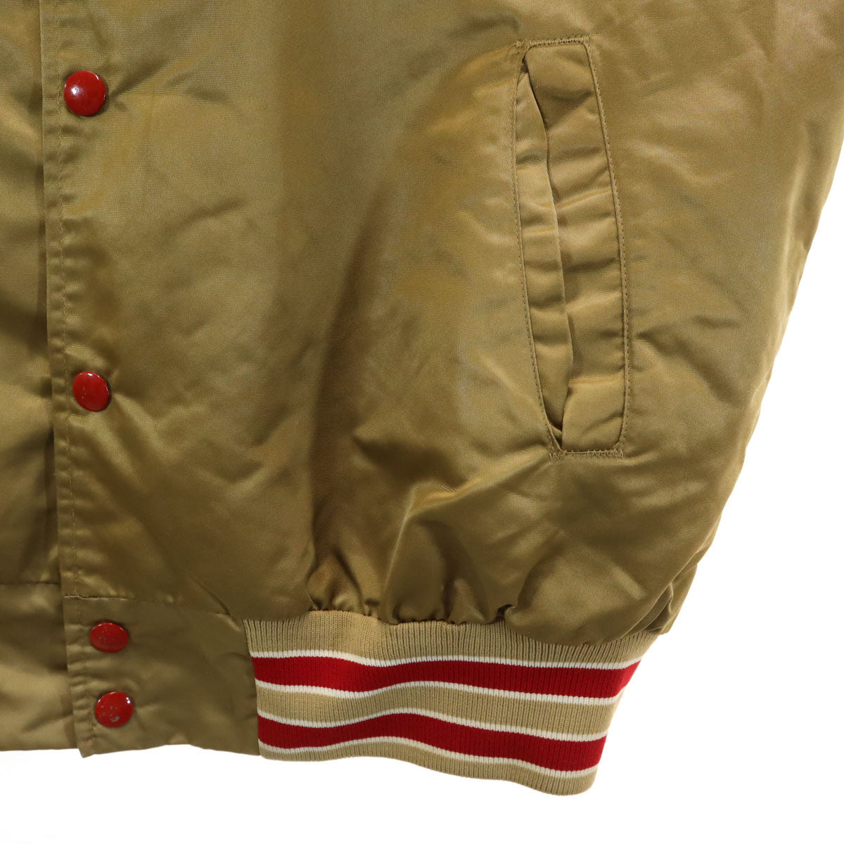 STAHL URBAN シュタールアーバン 90s エヌエフエル NFL 49ers オールド スタジャン L ゴールド メンズ