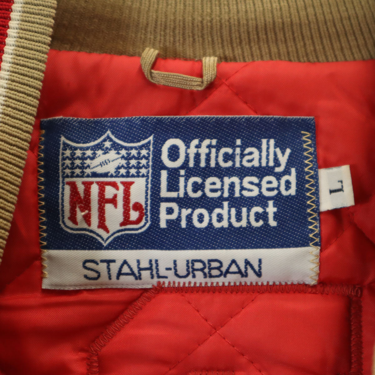 STAHL URBAN シュタールアーバン 90s エヌエフエル NFL 49ers オールド スタジャン L ゴールド メンズ