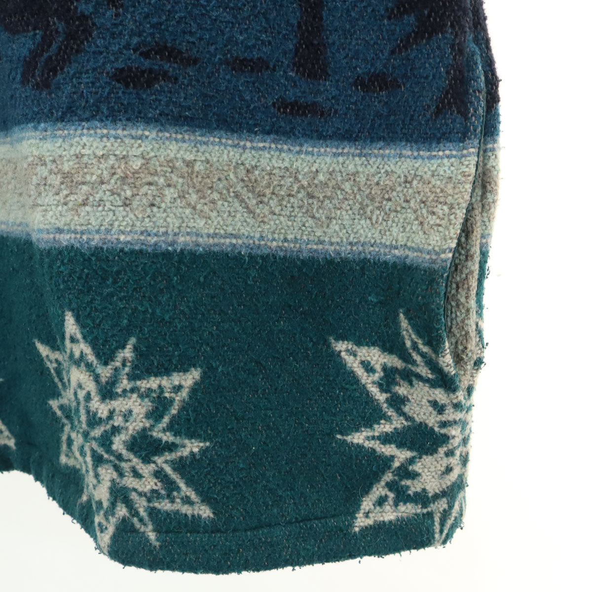 L.L.Bean エルエルビーン 80s 90s オールド ノルディック柄 ハーフジップ フリースジャケット ブルー系 プルオーバー アウトドア メンズ