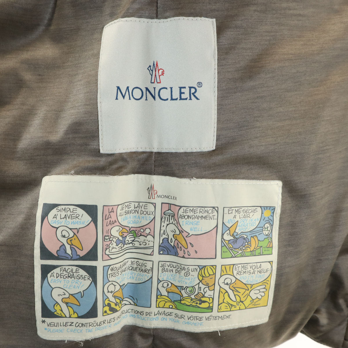 MONCLER モンクレール ハンガリー製 ダウンジャケット 2 グレージュ レディース