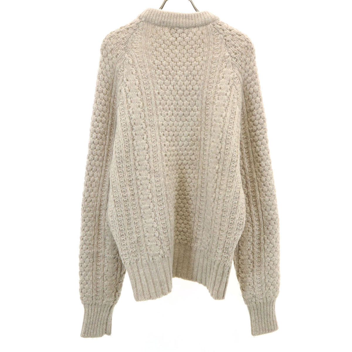 BOSTON TRADERS ボストントレーダーズ 90s ウール100% オールド 長袖 セーター ベージュ ニット メンズ