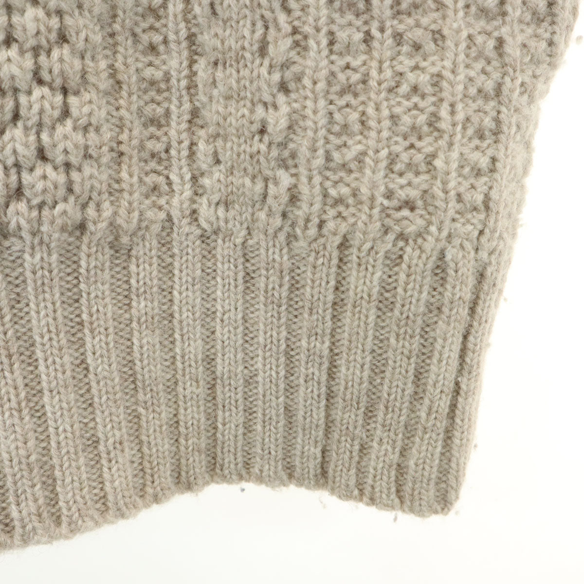 BOSTON TRADERS ボストントレーダーズ 90s ウール100% オールド 長袖 セーター ベージュ ニット メンズ