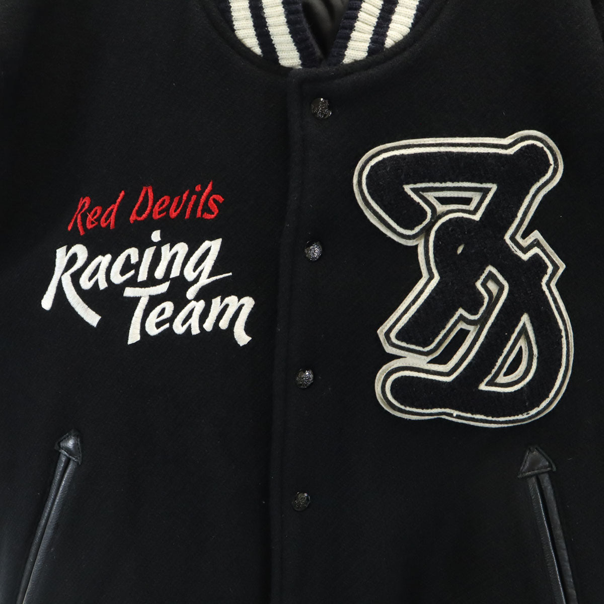 Ted Company テッドカンパニー テッドマン ウールブレンド スタジャン 42 ブラック レザー切替 メンズ