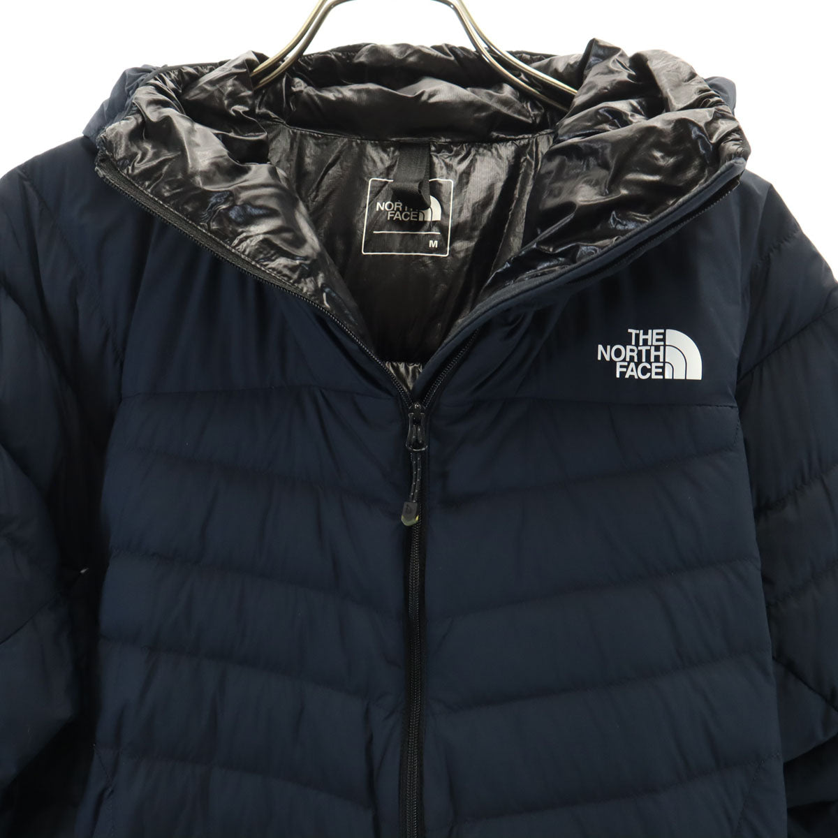 THE NORTH FACE ノースフェイス サンダーフーディ ダウンジャケット M ネイビー アウトドア NY81811 メンズ