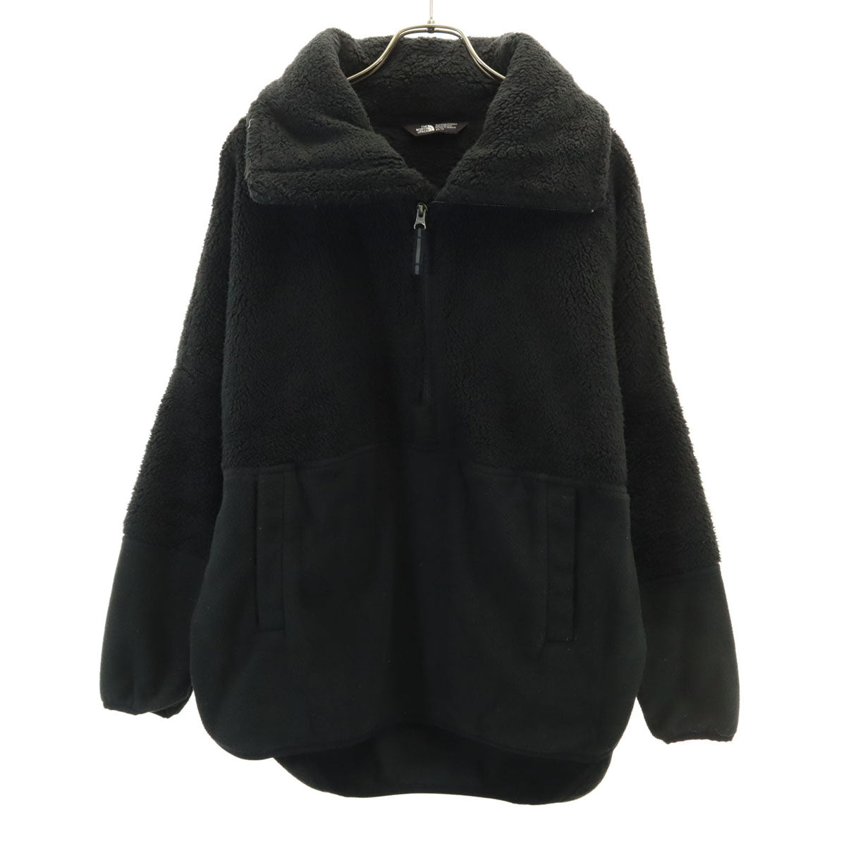 THE NORTH FACE ノースフェイス ハーフジップ ボア フリースジャケット XS ブラック アウトドア NF0A3RT9 プルオーバー レディース