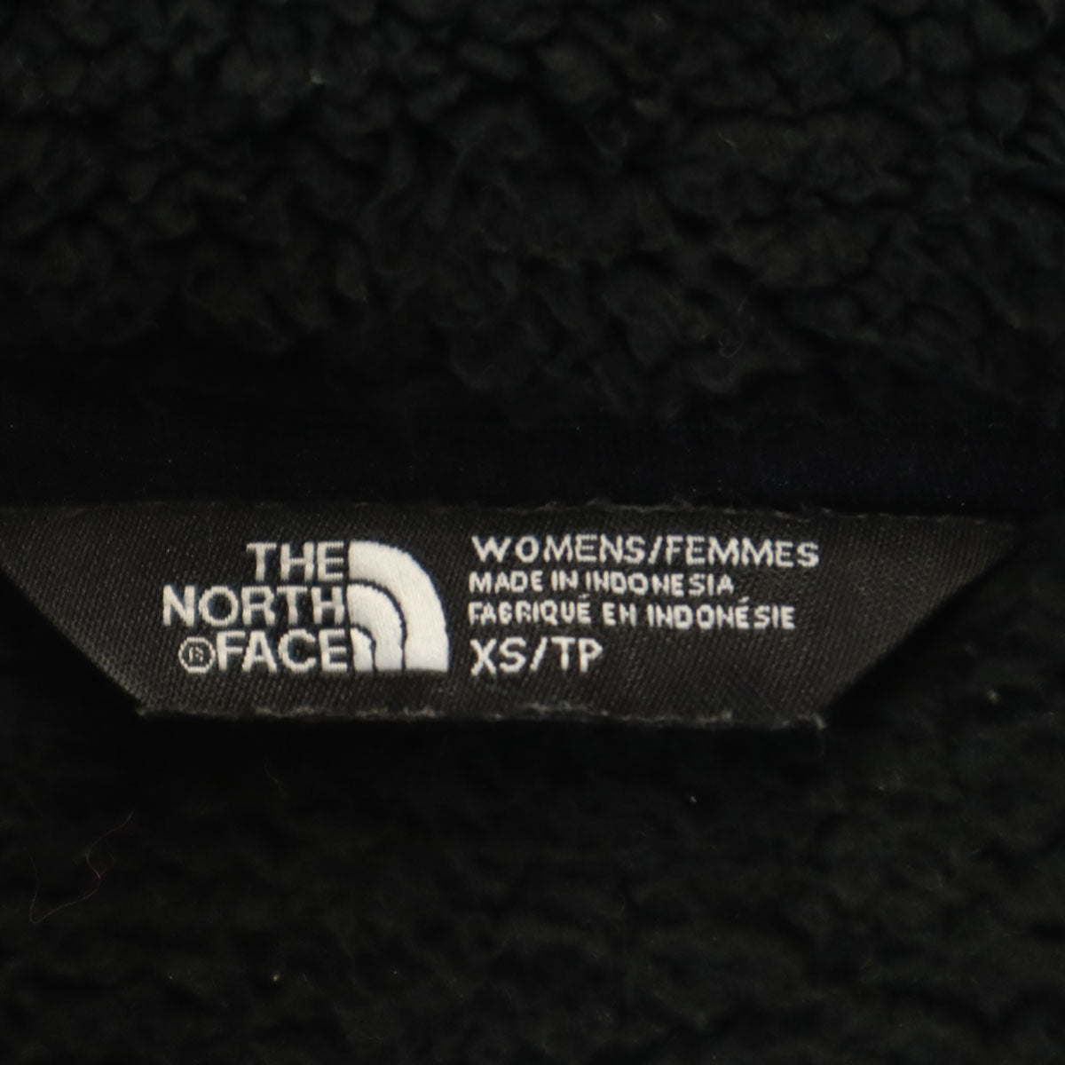 THE NORTH FACE ノースフェイス ハーフジップ ボア フリースジャケット XS ブラック アウトドア NF0A3RT9 プルオーバー レディース