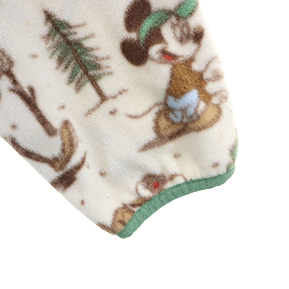 Columbia コロンビア DISNEY ディズニー コラボ ミッキーフレンズ 総柄 フリースジャケット M オフホワイト プルオーバー アウトドア メンズ