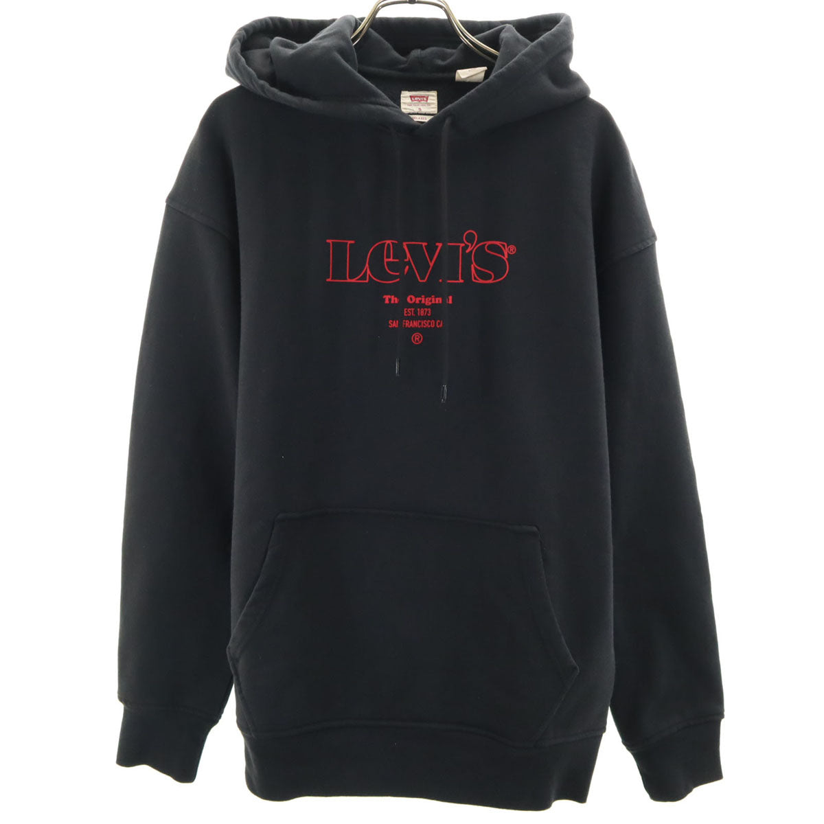 Levi's リーバイス 長袖 スウェットパーカー S ブラック メンズ
