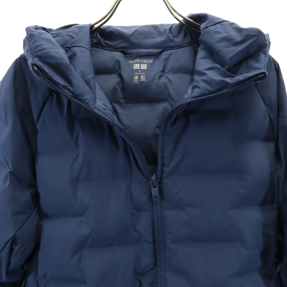 美品 UNIQLO ユニクロ パフテック 中綿ジャケット S ネイビー メンズ