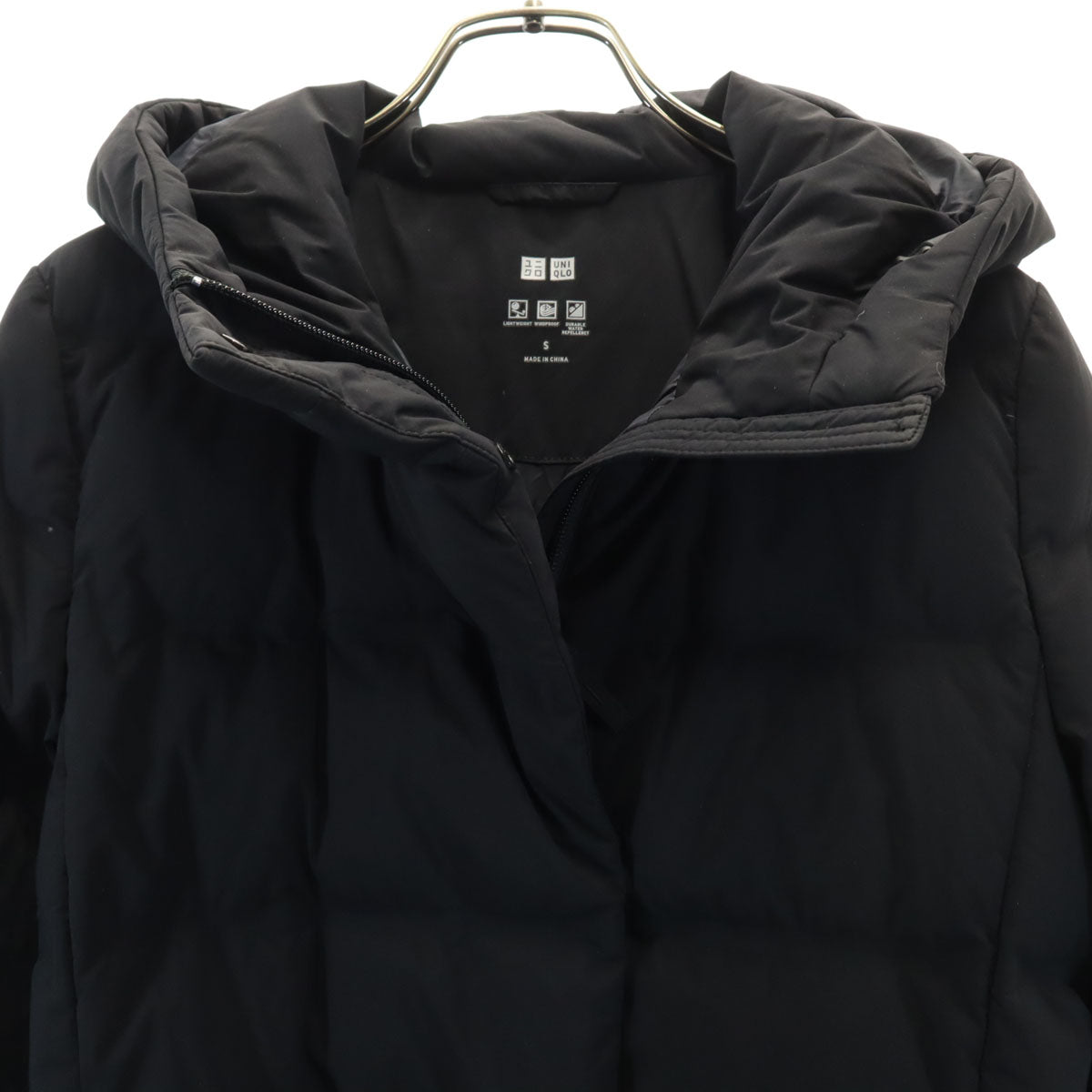 UNIQLO ユニクロ シームレス ダウンコート S ブラック レディース