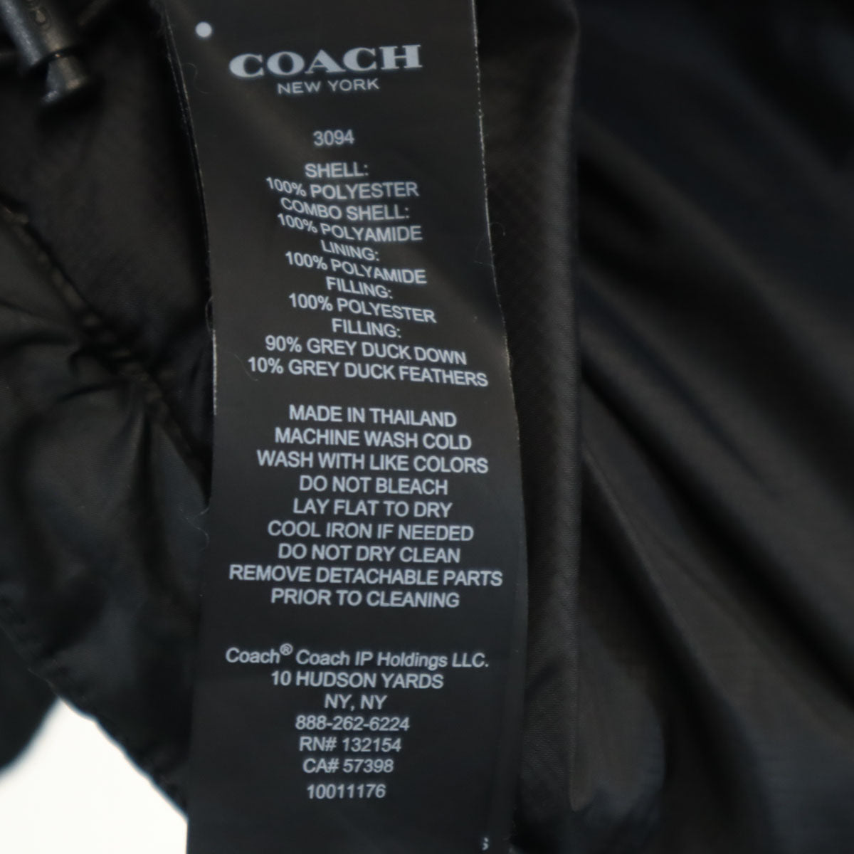 COACH コーチ ダウンジャケット S ブラック メンズ