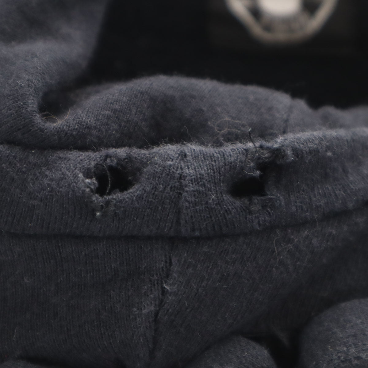 BERNHARD WILLHELM ベルンハルトウィルヘルム 日本製 長袖 縄 スウェットパーカー S ブラック プルオーバー メンズ