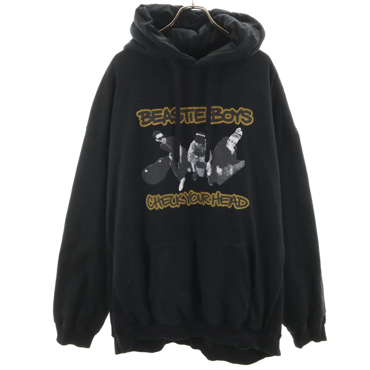 nano universe ナノユニバース 西川ダウン コラボ 長袖 ダウン スウェットパーカー L ブラック プルオーバー メンズ