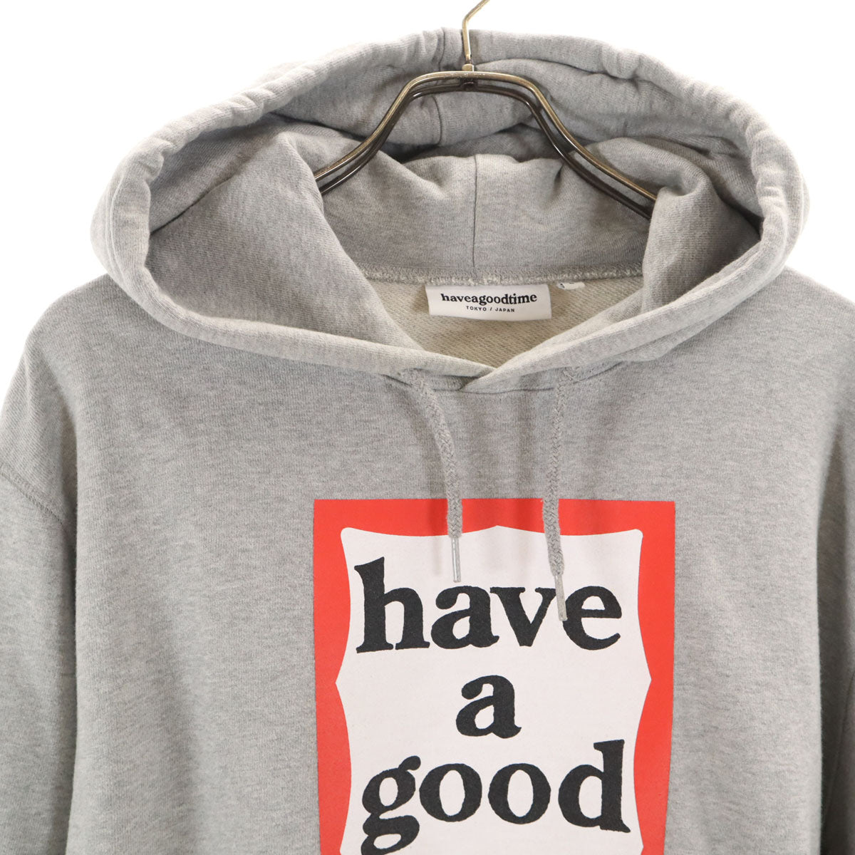 have a good time ハブアグッドタイム 長袖 スウェットパーカー L グレー プルオーバー メンズ