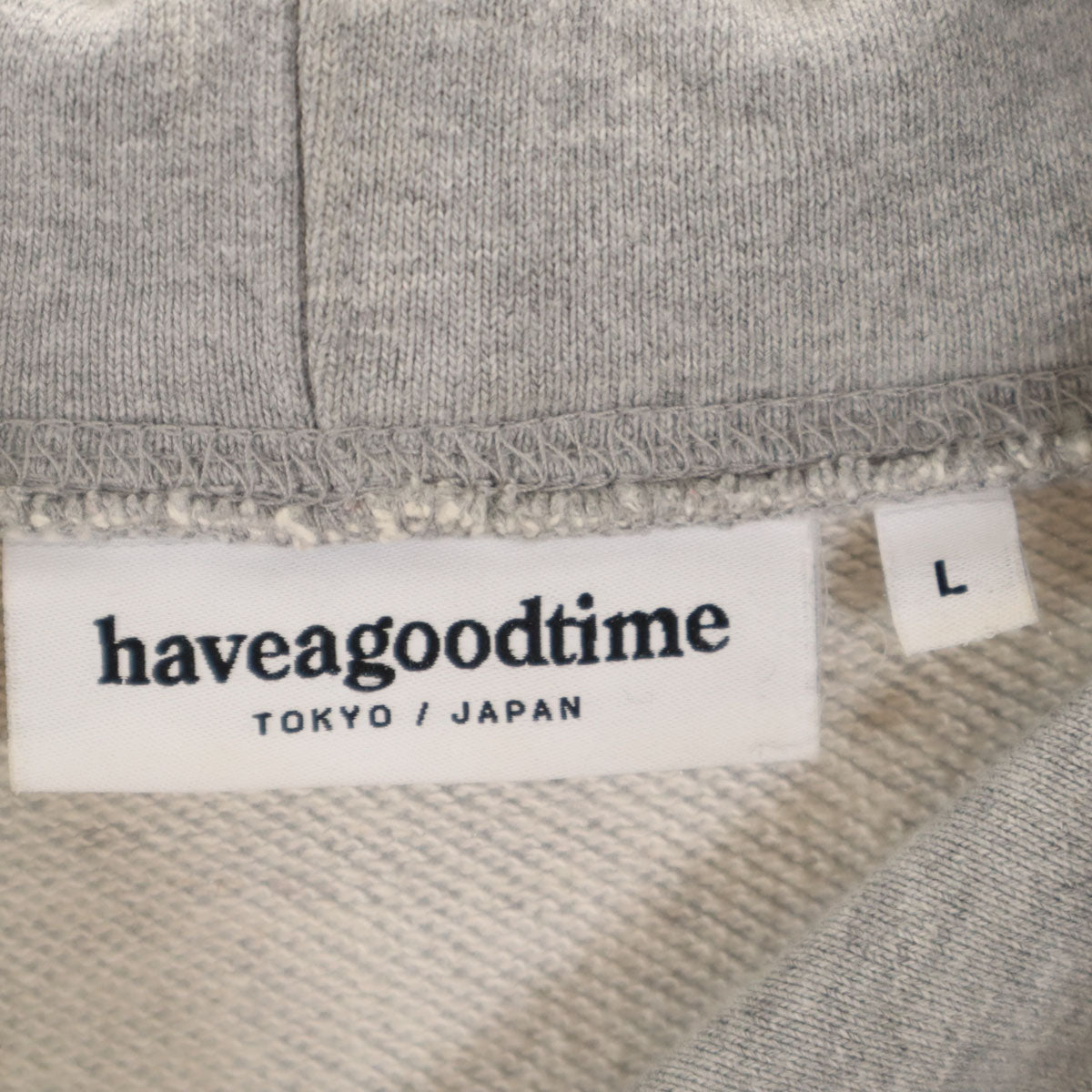 have a good time ハブアグッドタイム 長袖 スウェットパーカー L グレー プルオーバー メンズ