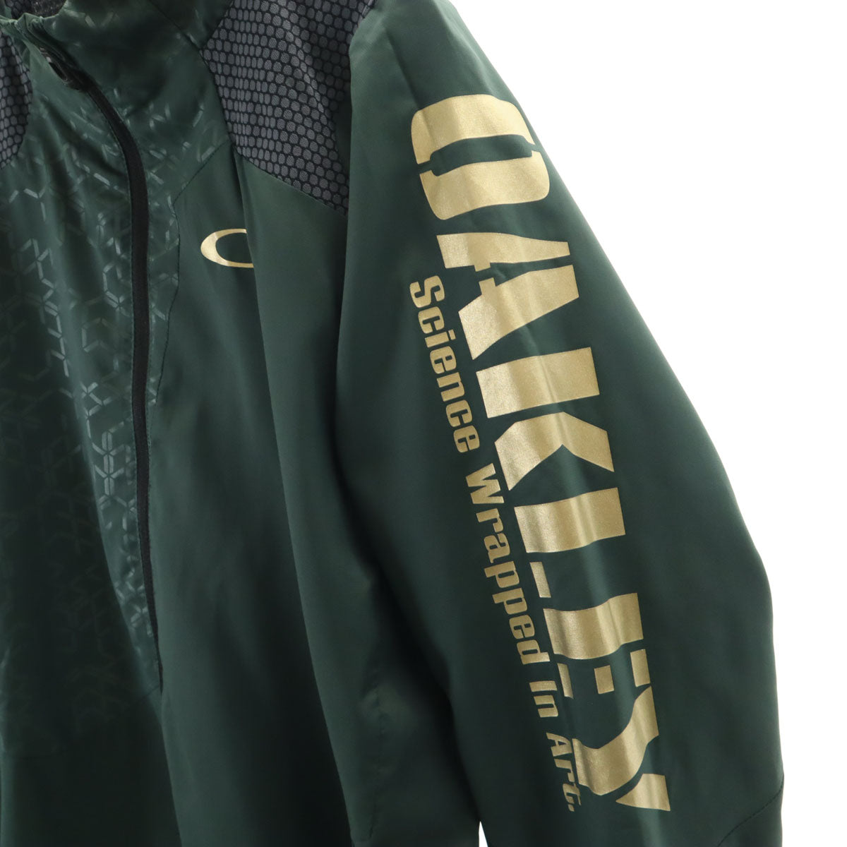 OAKLEY オークリー トラックジャケット M 深緑 ウィンドブレーカー メンズ